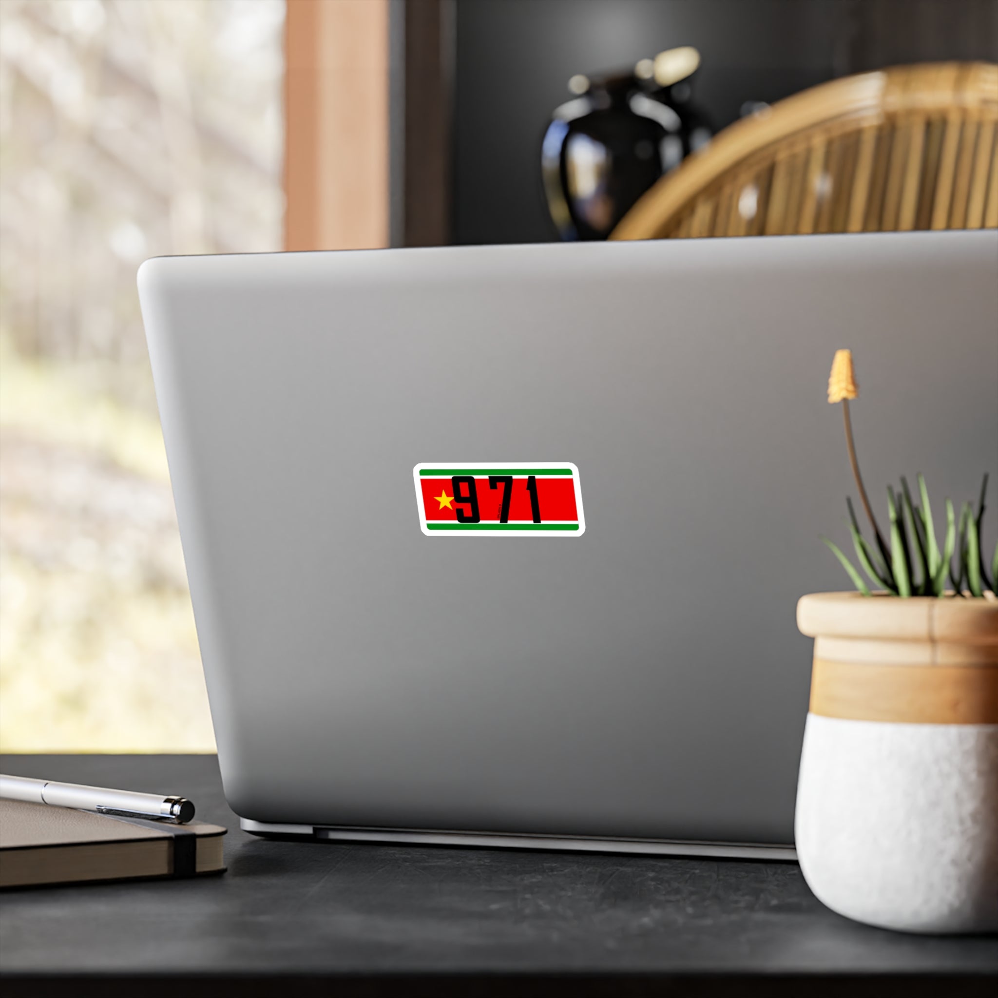 Sticker "971" - drapeau régional