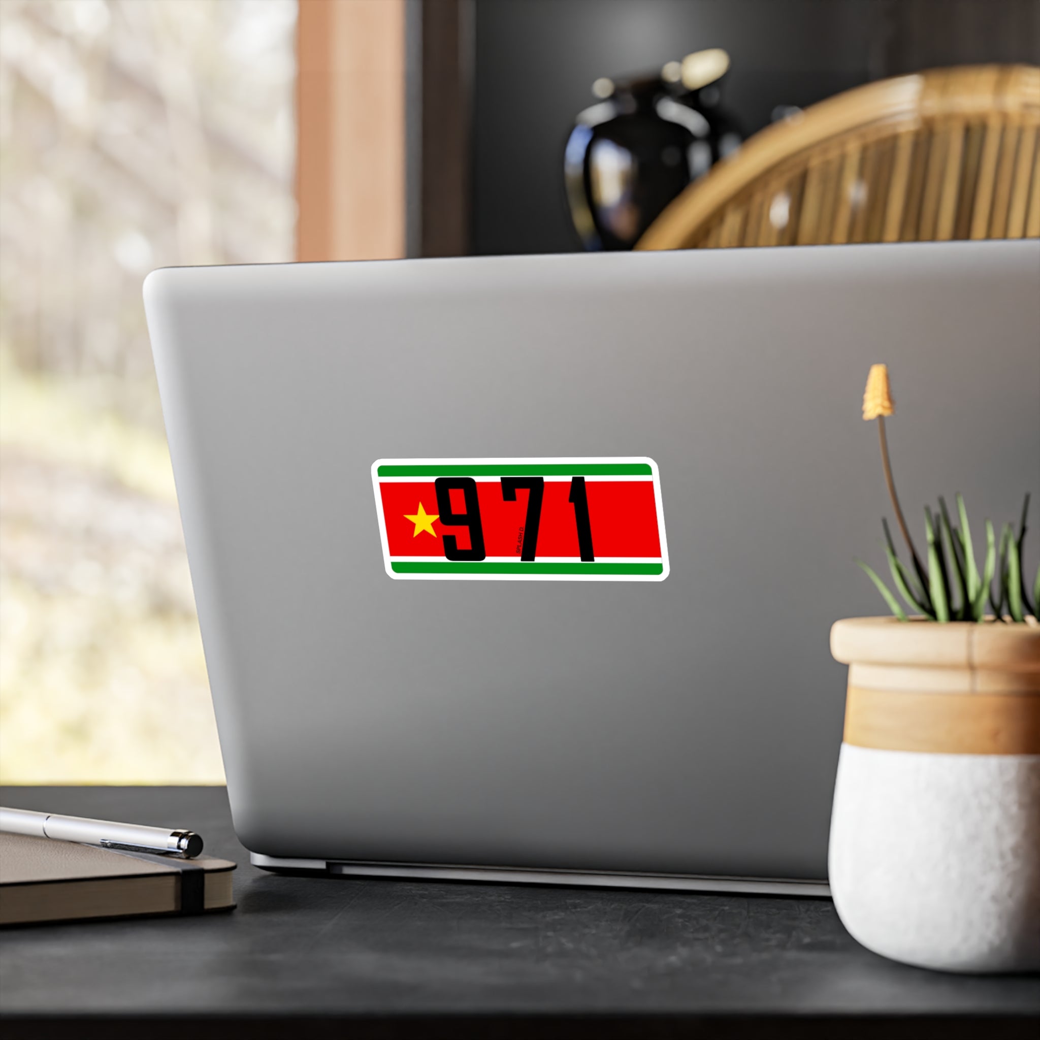 Sticker "971" - drapeau régional