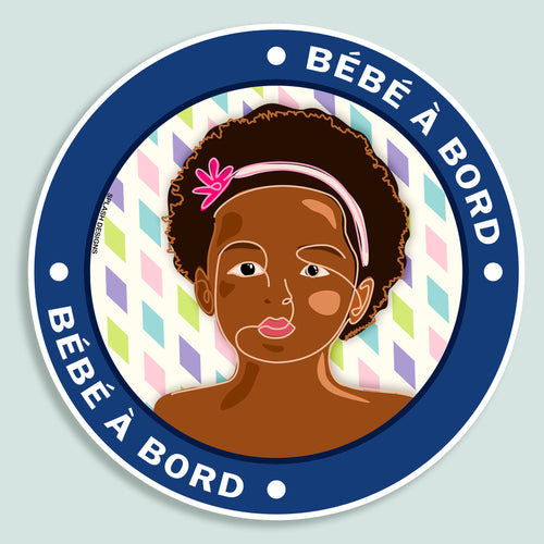 Autocollant "Bébé à bord Jade" de Prodigi, sticker bleu avec motif de bébé, à coller sur voiture ou surface visible