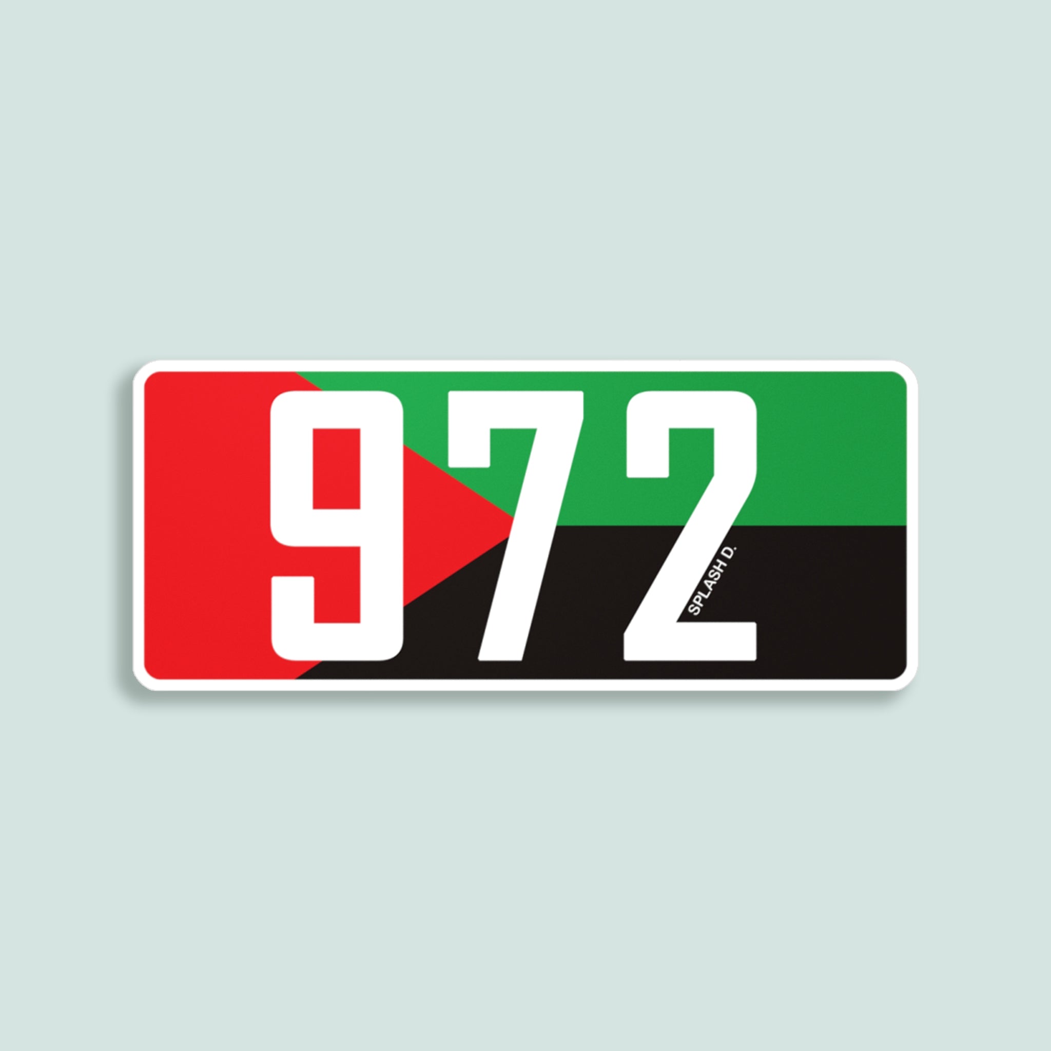 Sticker "972" - drapeau régional