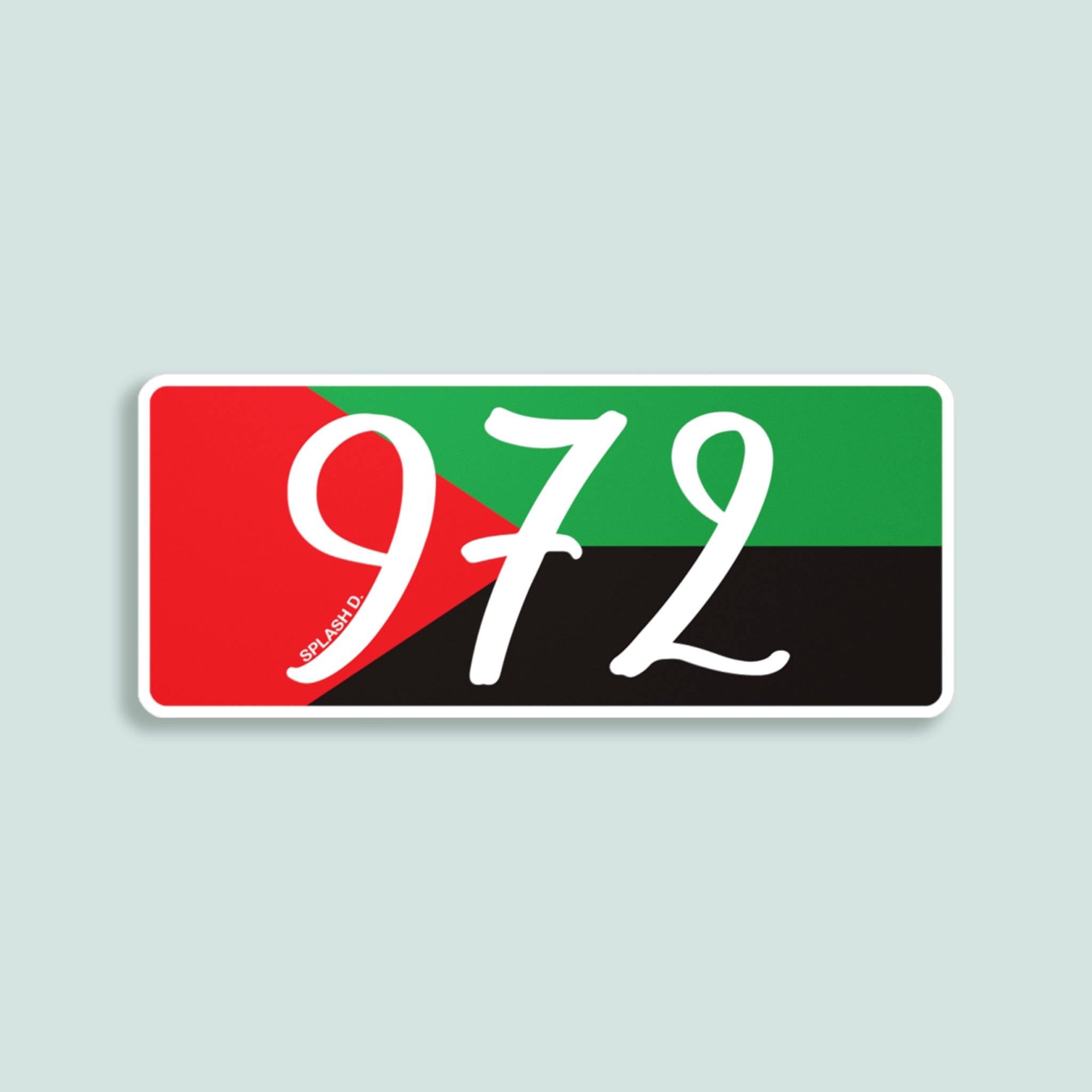 Sticker "972" - drapeau régional