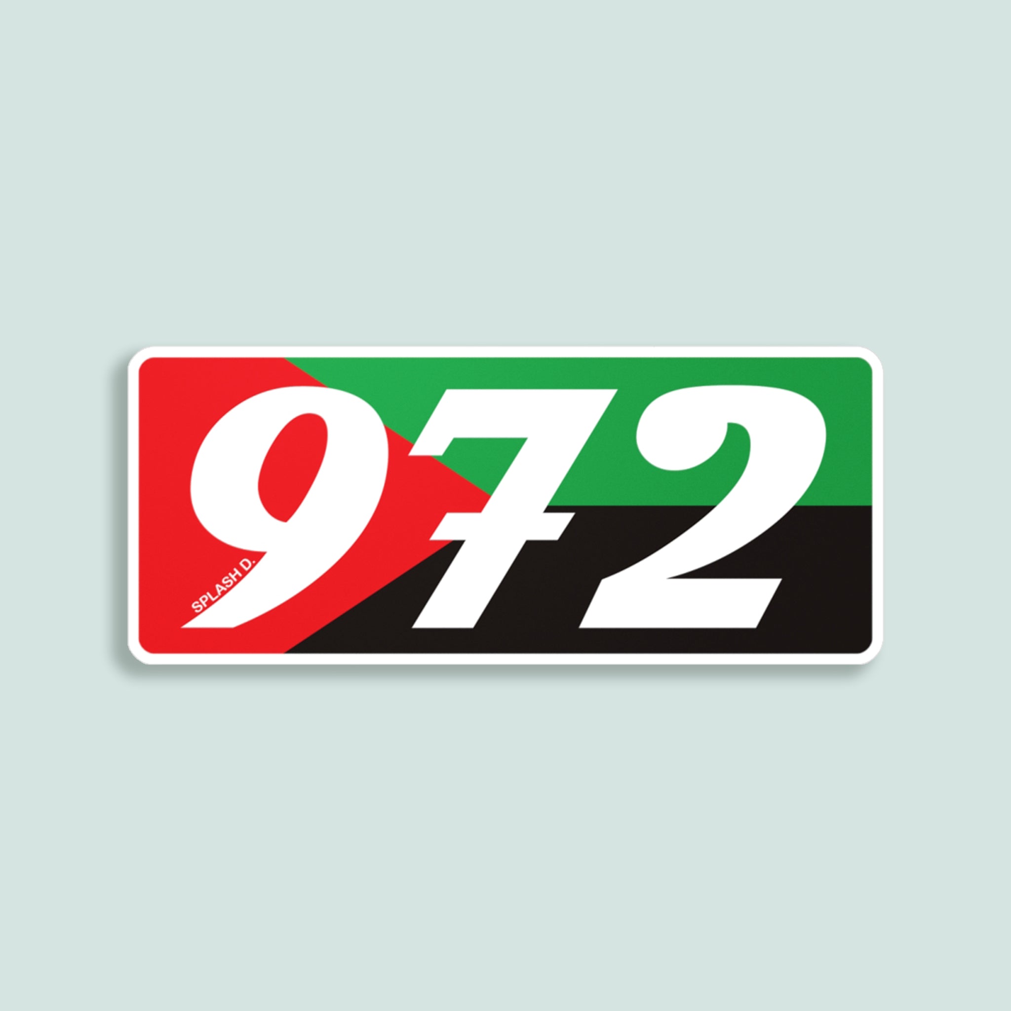Sticker "972" - drapeau régional