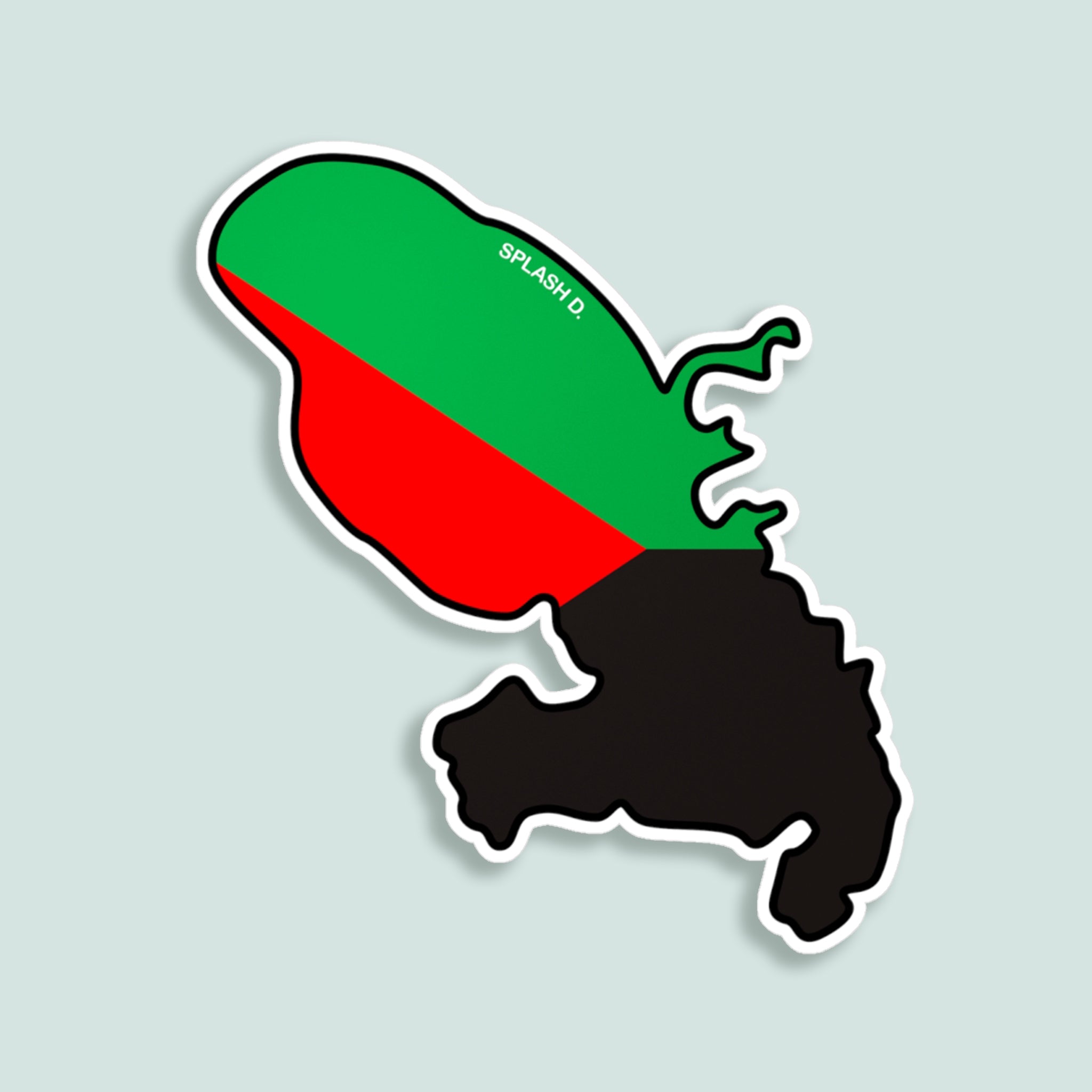 Sticker Île de la Martinique - drapeau régional