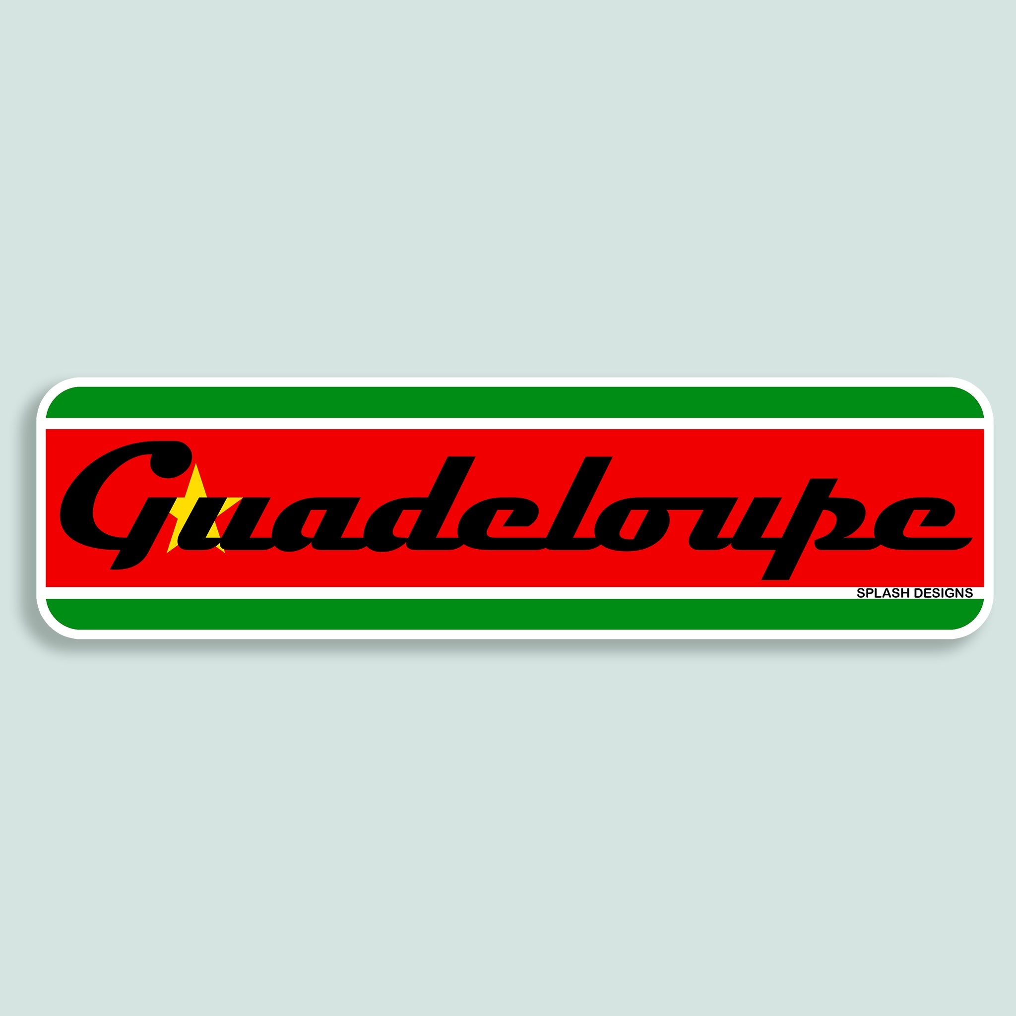 Sticker "Guadeloupe" - drapeau régional - Splash Designs
