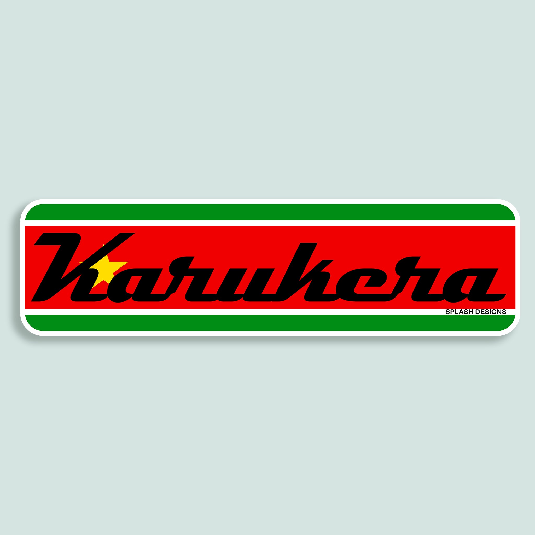 Sticker "Karukera" - drapeau - Splash Designs