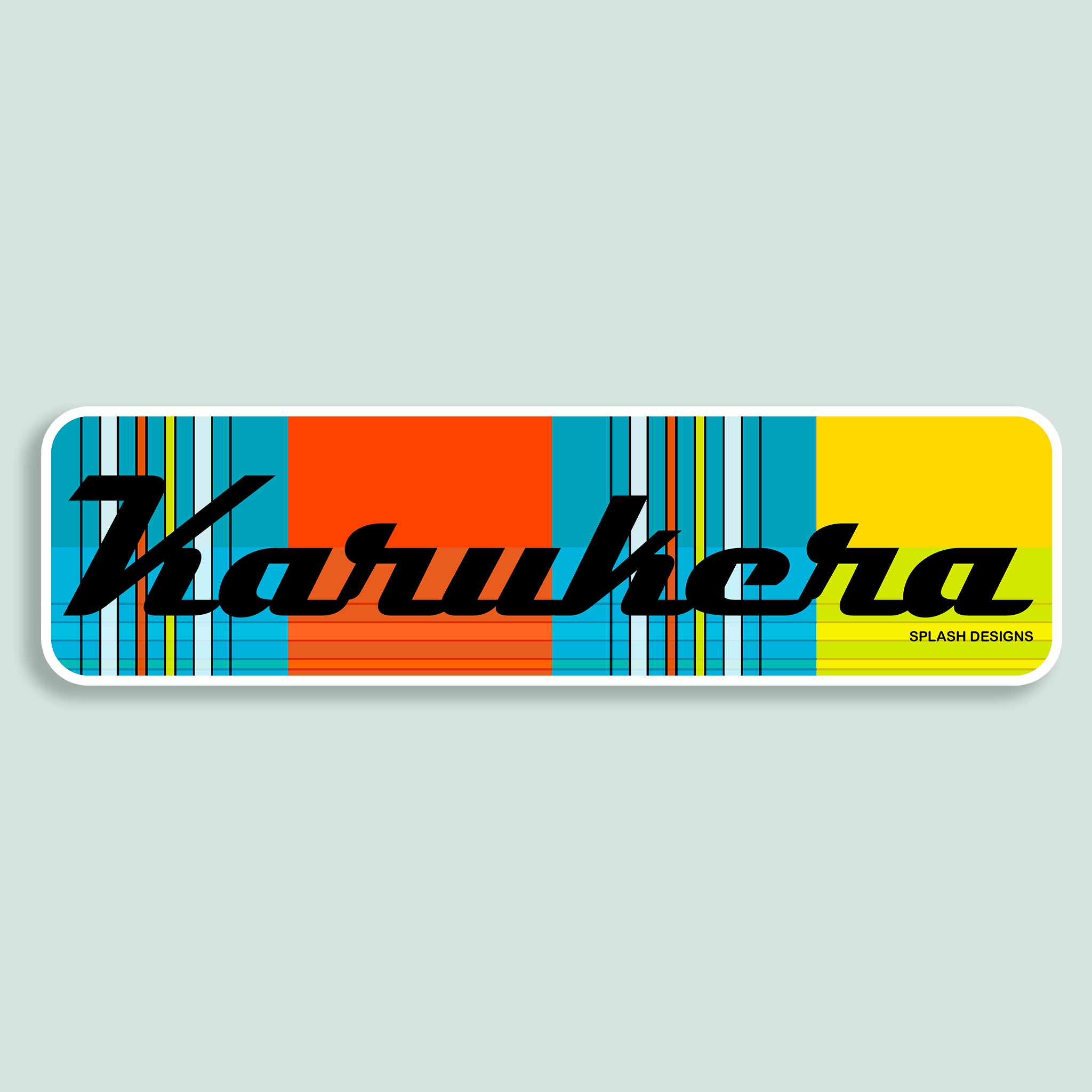 Sticker "Karukera" - madras  "Soleil couchant" - Splash Designs