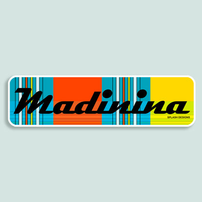 Sticker "Madinina" - madras "Soleil couchant" - Splash Designs