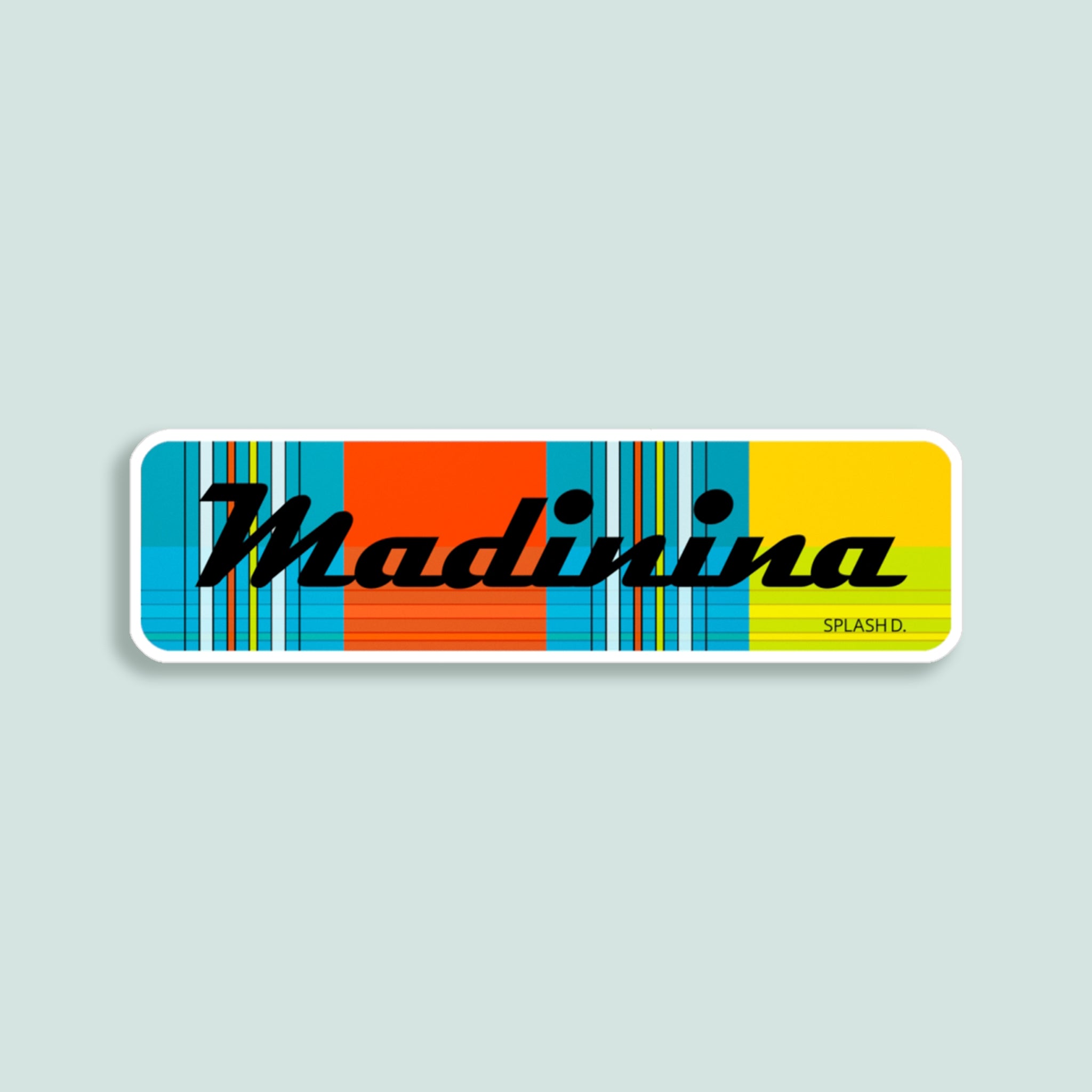 Sticker "Madinina" - madras "Soleil couchant"