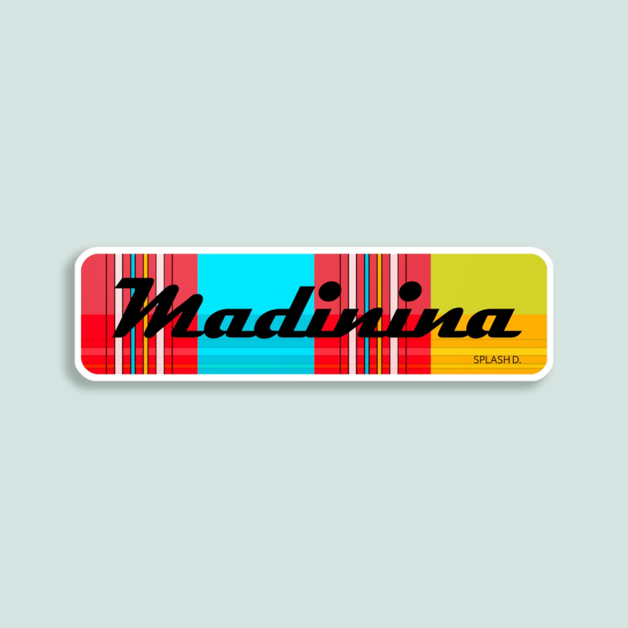 Sticker "Madinina" - madras "Plage des Caraïbes"