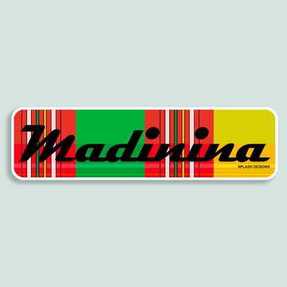Sticker "Madinina" - madras traditionnel - Splash Designs