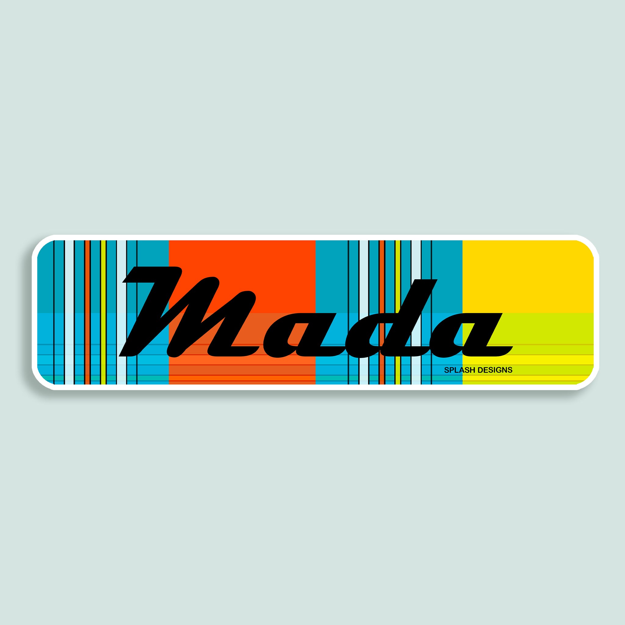 Sticker "Mada" - madras "Soleil couchant" - Splash Designs