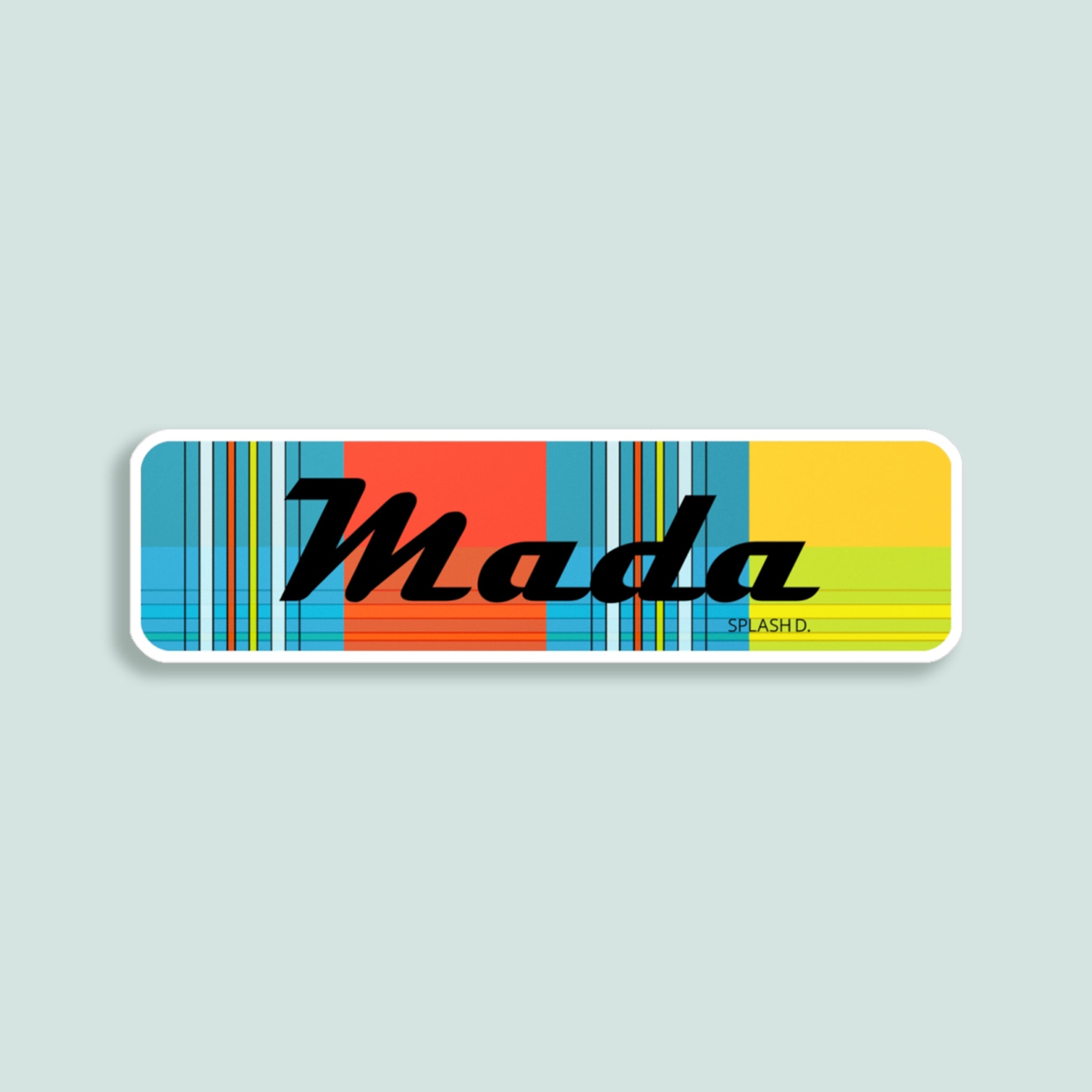 Sticker "Mada" - madras "Soleil couchant"
