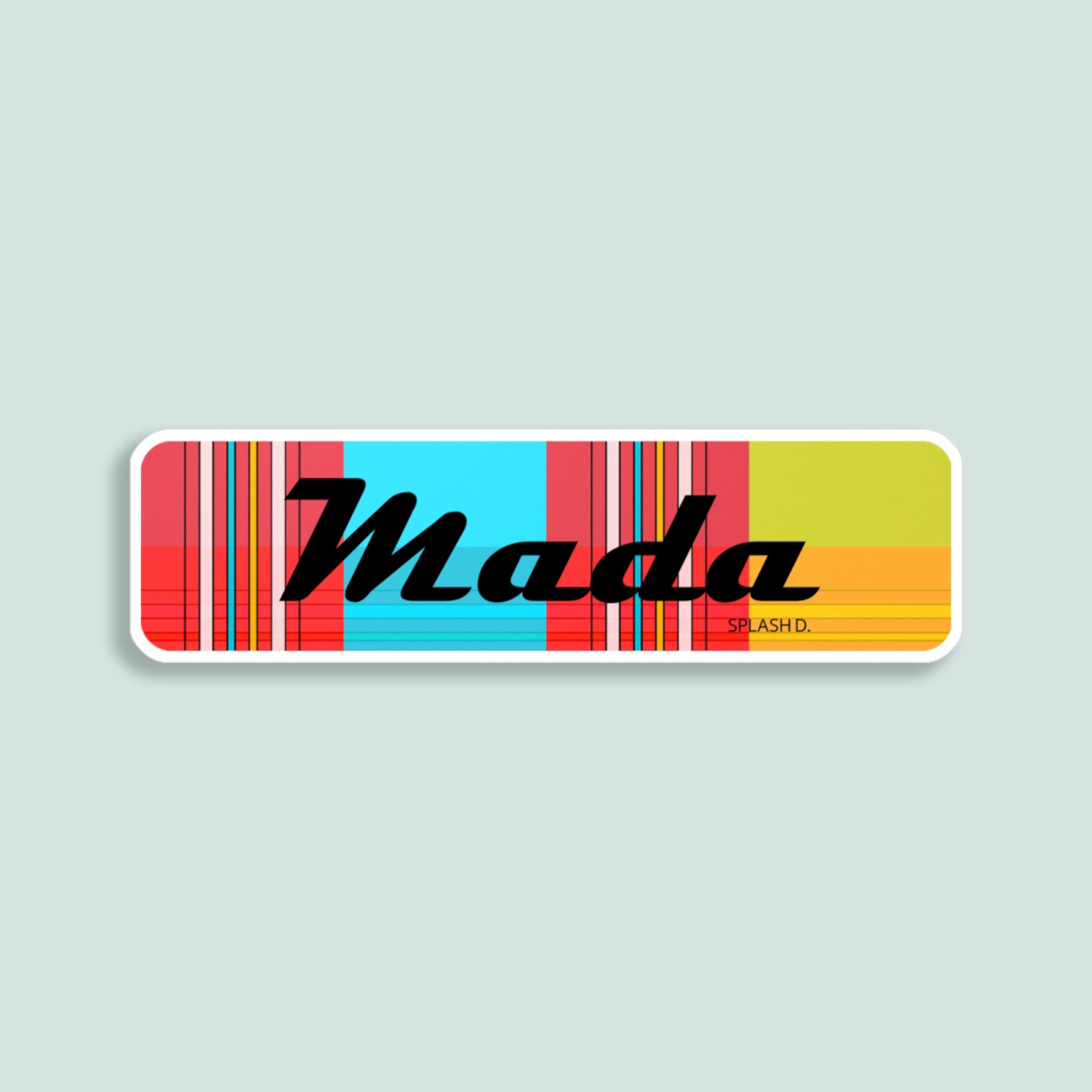 Sticker "Mada" - madras "Plage des Caraïbes"