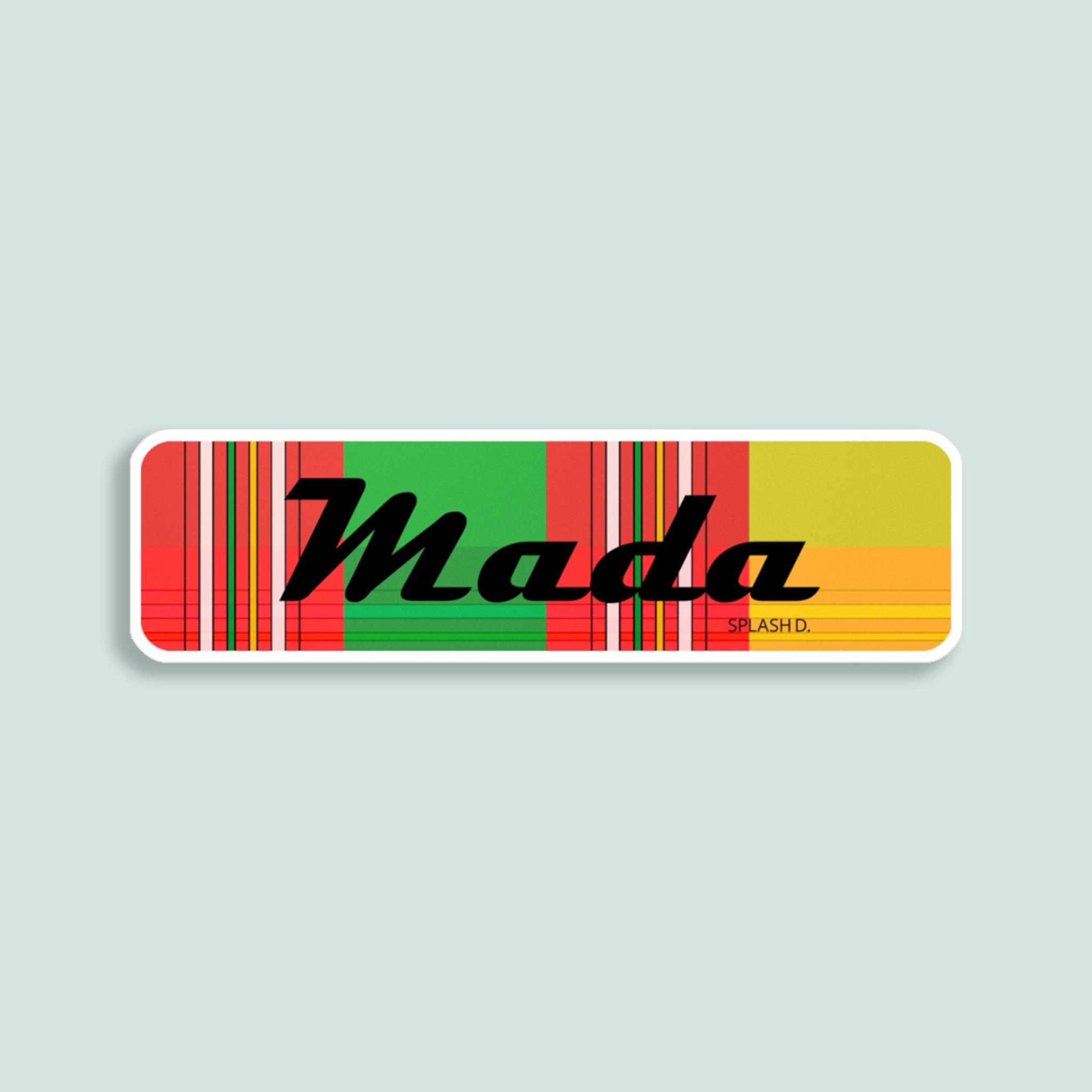 Sticker "Mada" - madras traditionnel