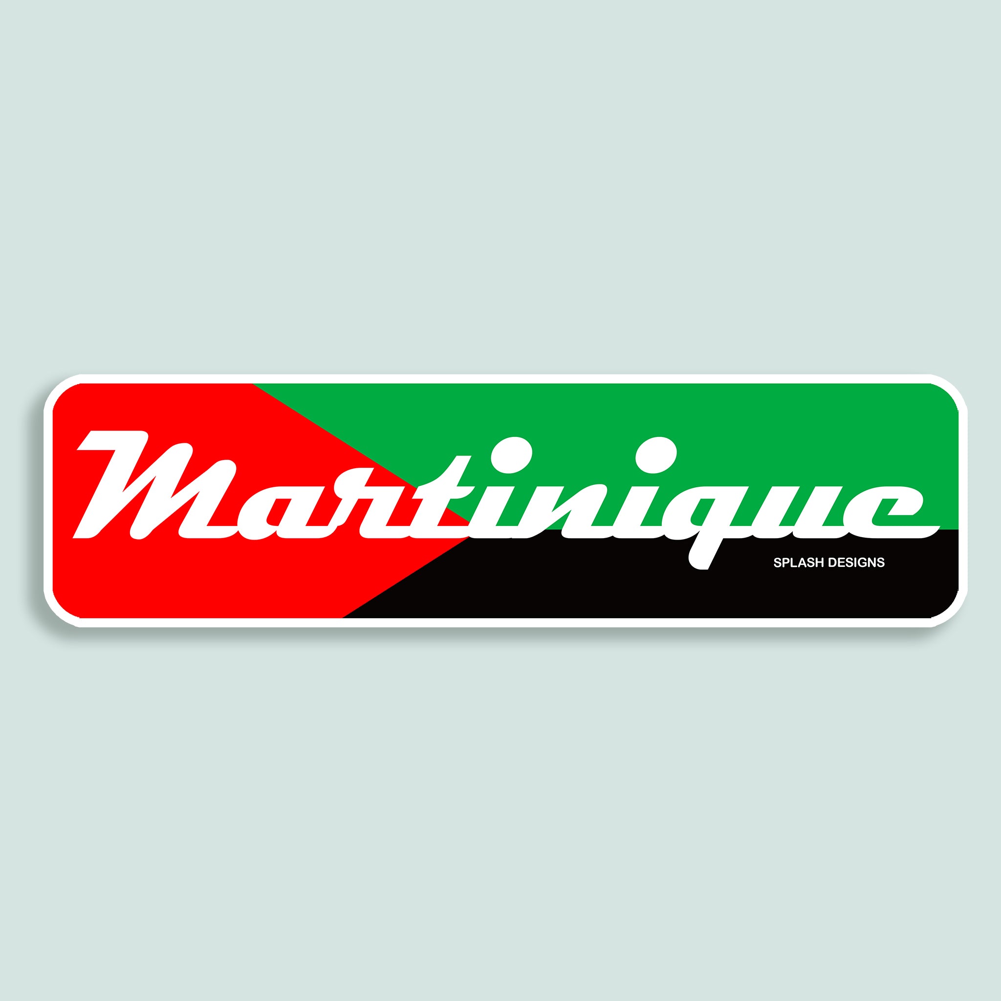 Sticker "Martinique" - drapeau régional - Splash Designs