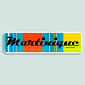 Sticker "Martinique" - madras "Soleil couchant" - Splash Designs