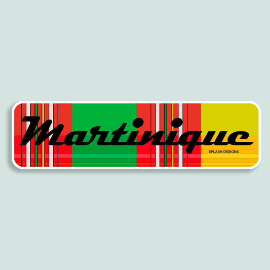 Sticker "Martinique" - madras traditionnel - Splash Designs