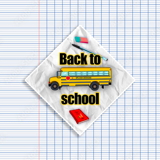 Autocollant Prodigi "Back to School" avec design coloré, idéal pour la rentrée scolaire, facile à coller sur cahiers et sacs.