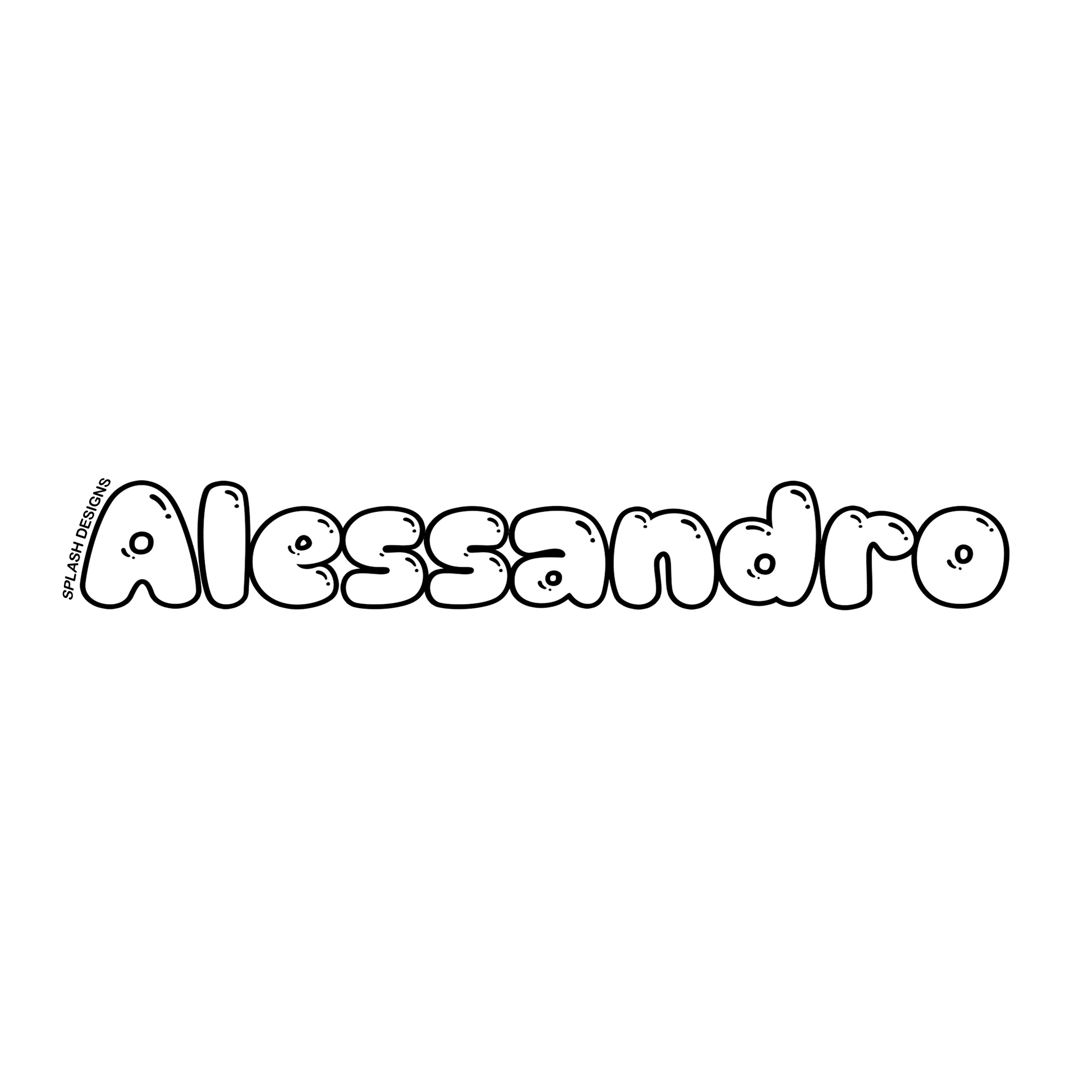 Autocollant prénom blanc de la marque Prodigi, conçu pour personnaliser surfaces avec nom ou texte.