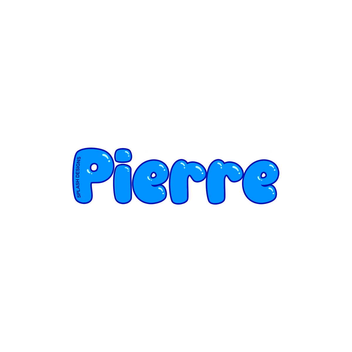 Autocollant prénom bleu de la marque Prodigi, autocollant personnalisé pour décoration ou usage créatif.