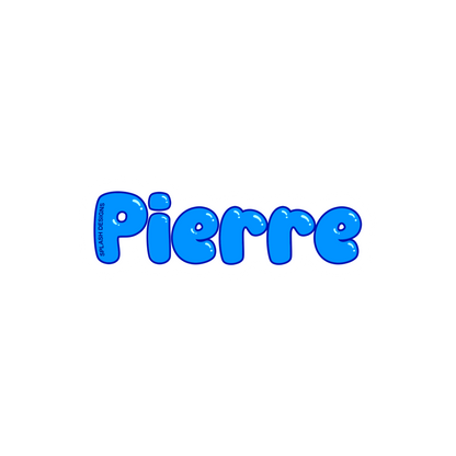 Autocollant prénom bleu de la marque Prodigi, autocollant personnalisé pour décoration ou usage créatif.