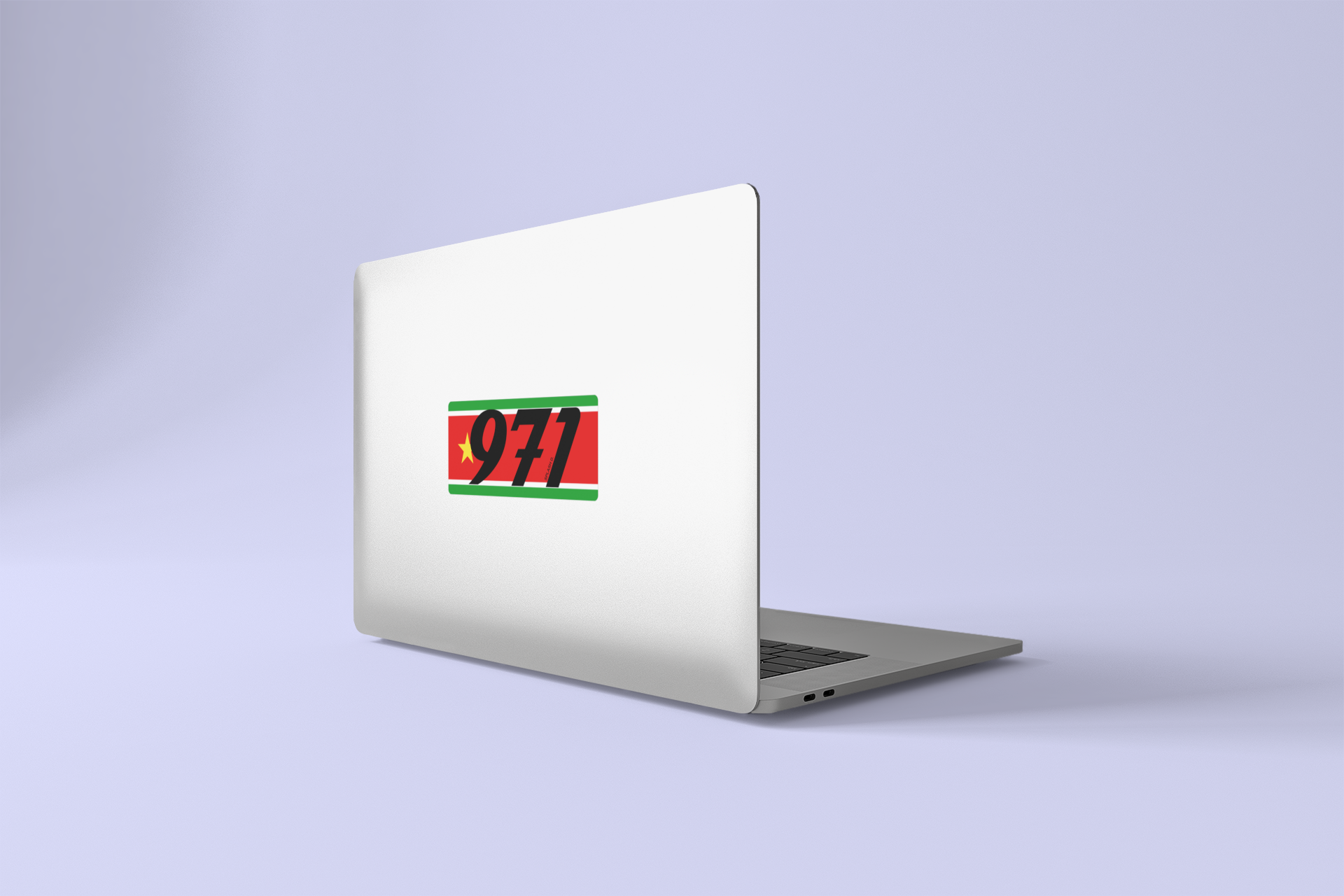 Sticker "971" - drapeau régional